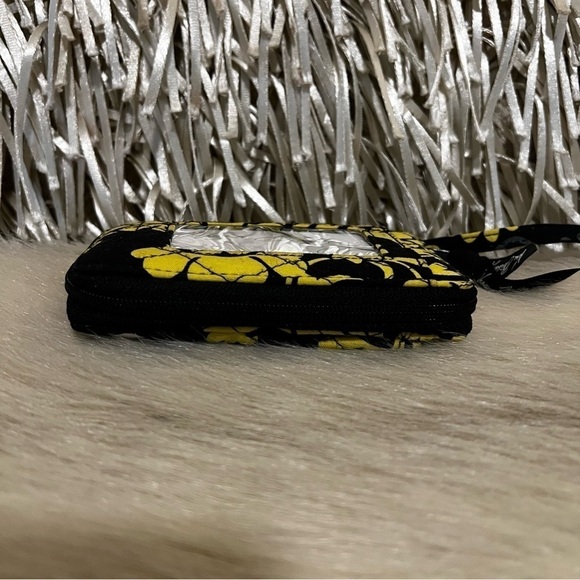 VERA BRADLEY Baroque 2010 Carry It All Wristlet Black Yellow White Lipstick Case - Picture 8 of 10